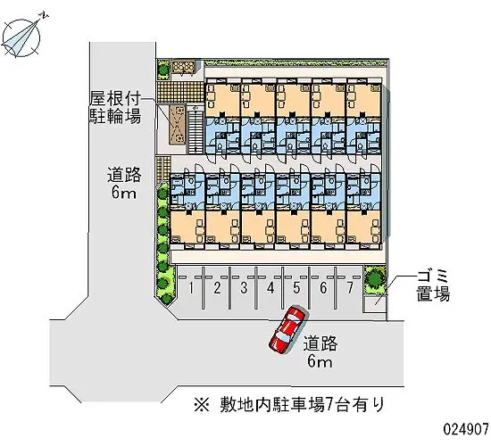 ★手数料０円★坂戸市千代田３丁目　月極駐車場（LP）